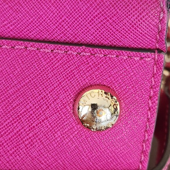 Michael Kors Hot Pink Hamilton Shoulder Bag Purse - Picture 14 of 16